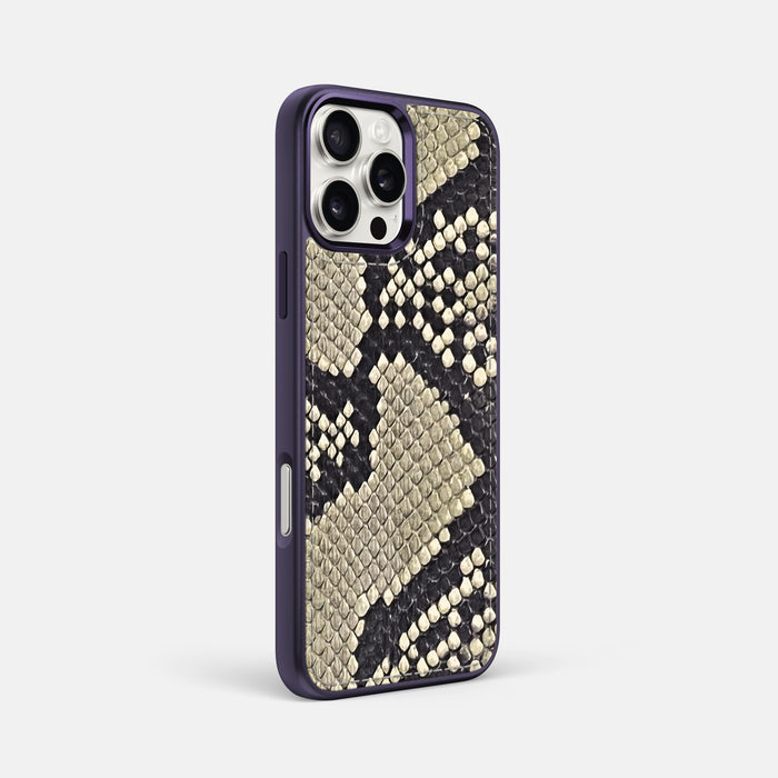 Savannah iPhone 16 Pro Max Toned Sport Case In Python with Purple -2 | Savannah-Purple