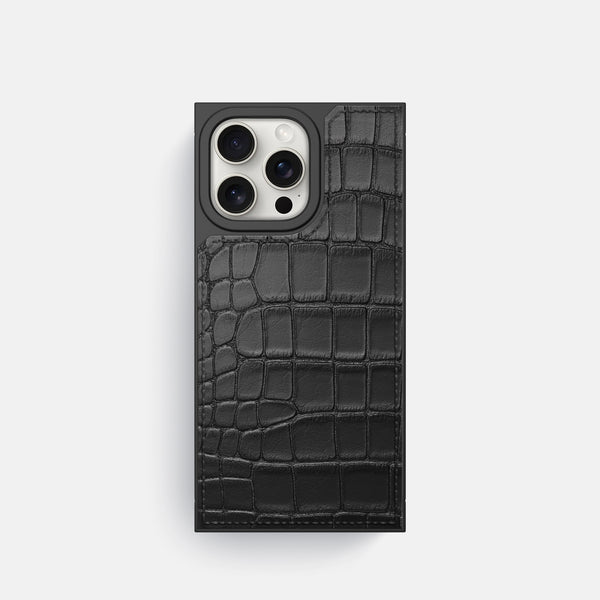 Square Case For iPhone 16 Pro In Alligator