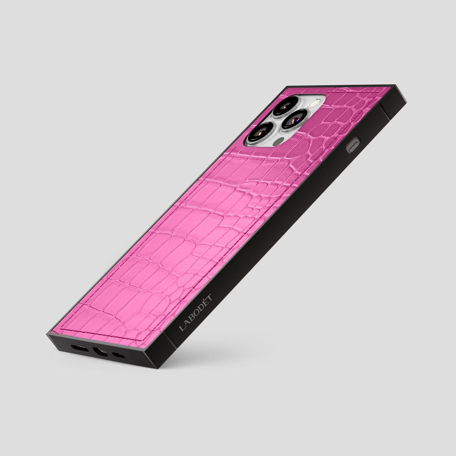 Fuchsia iPhone 14 Pro Square Alligator -4 | Fuchsia