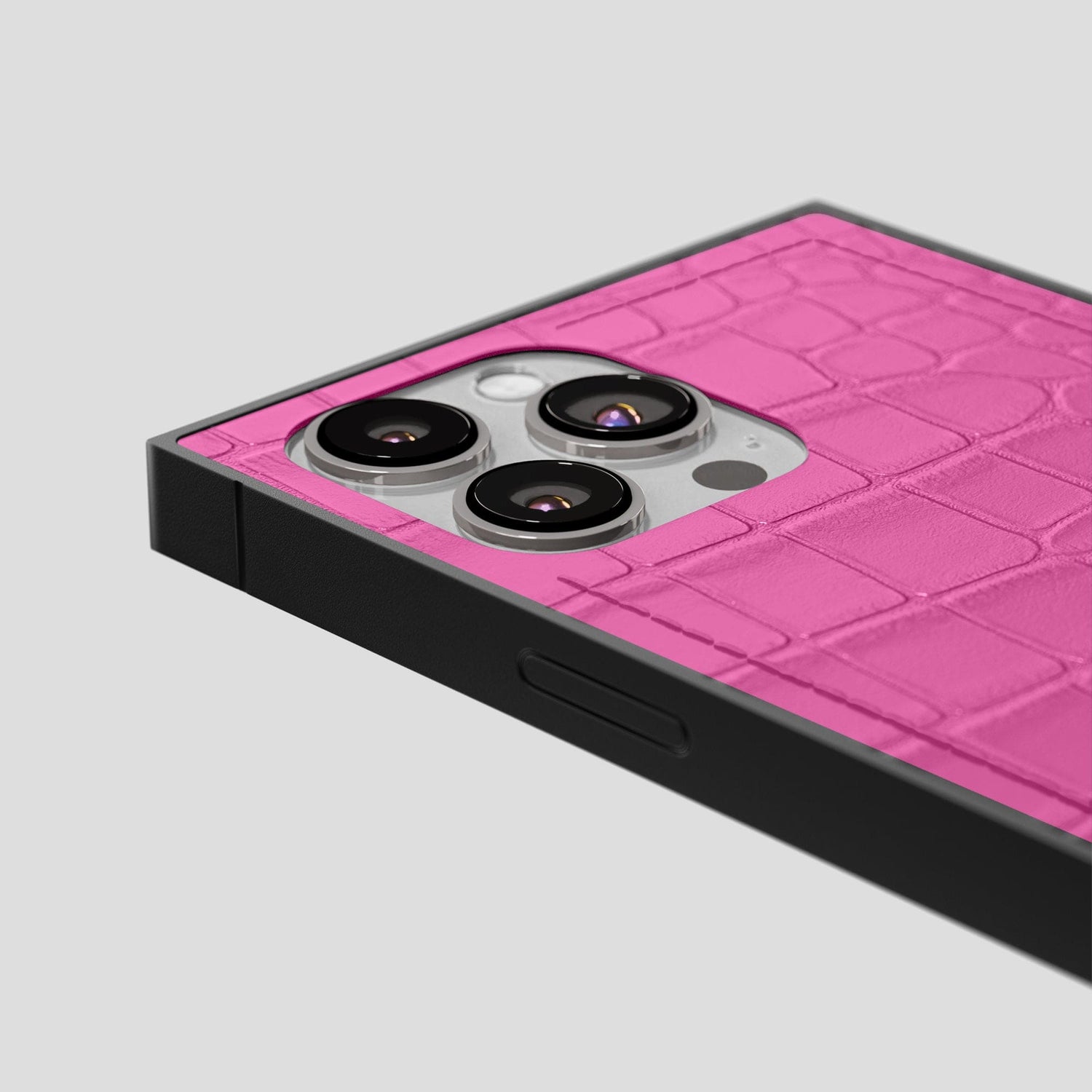 Fuchsia iPhone 14 Pro Square Alligator -5 | Fuchsia