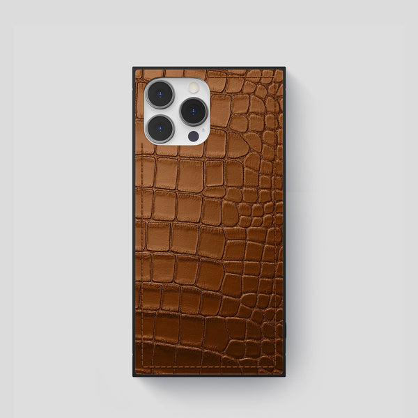 Square Case For iPhone 15 Pro In Alligator