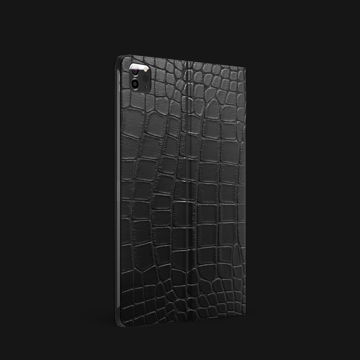 Edition-Black Folio Stand Case For iPad Pro 11-inch (5th gen) Alligator -2 | Edition-Black