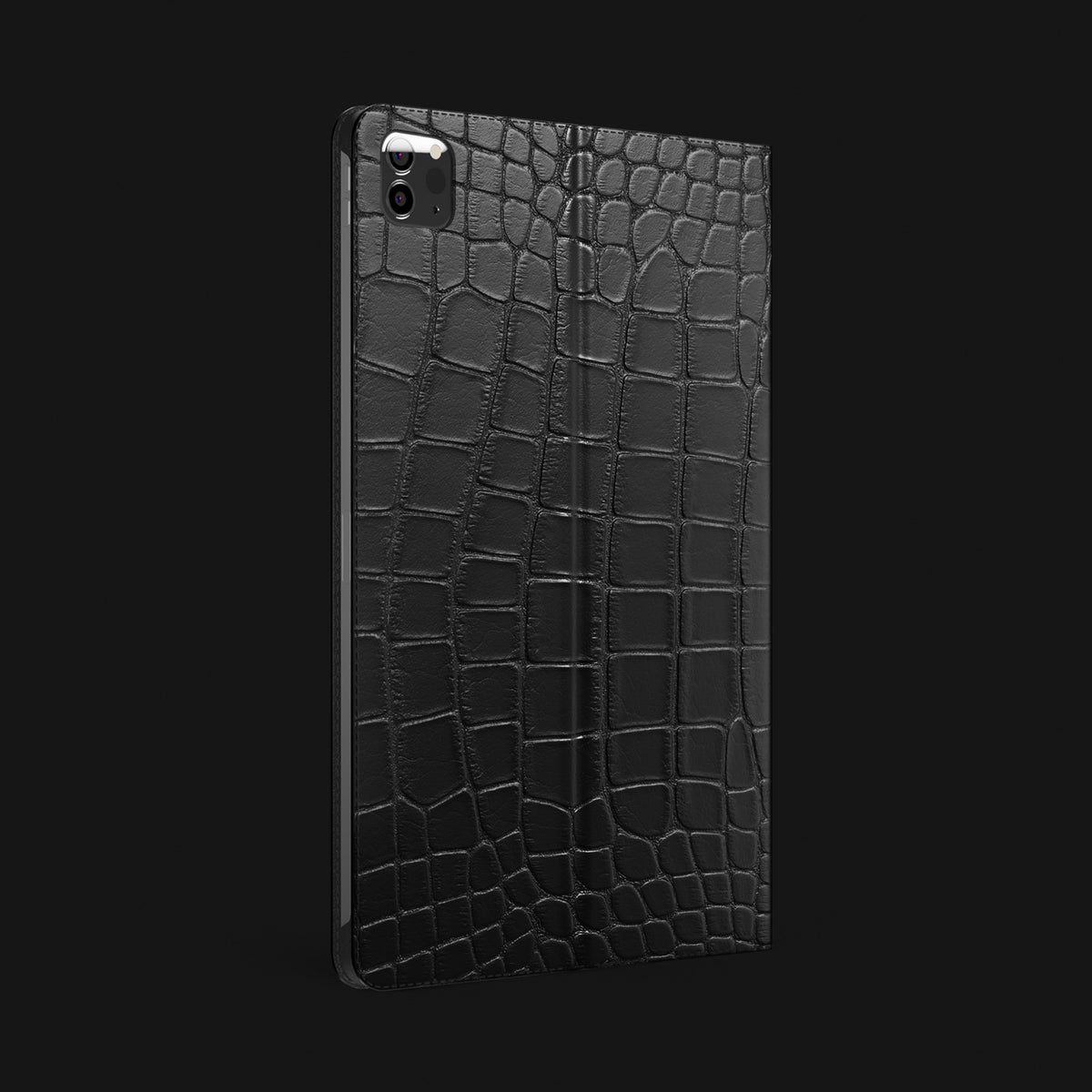 Edition-Black Folio Stand Case For iPad Pro 13-inch (7th gen) Alligator -2 | Edition-Black