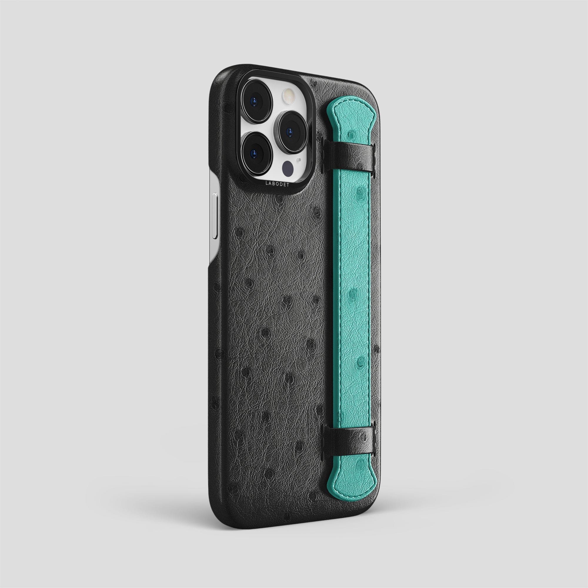 Handle Case Coloré For iPhone 14 Pro Max In Ostrich – Labodet