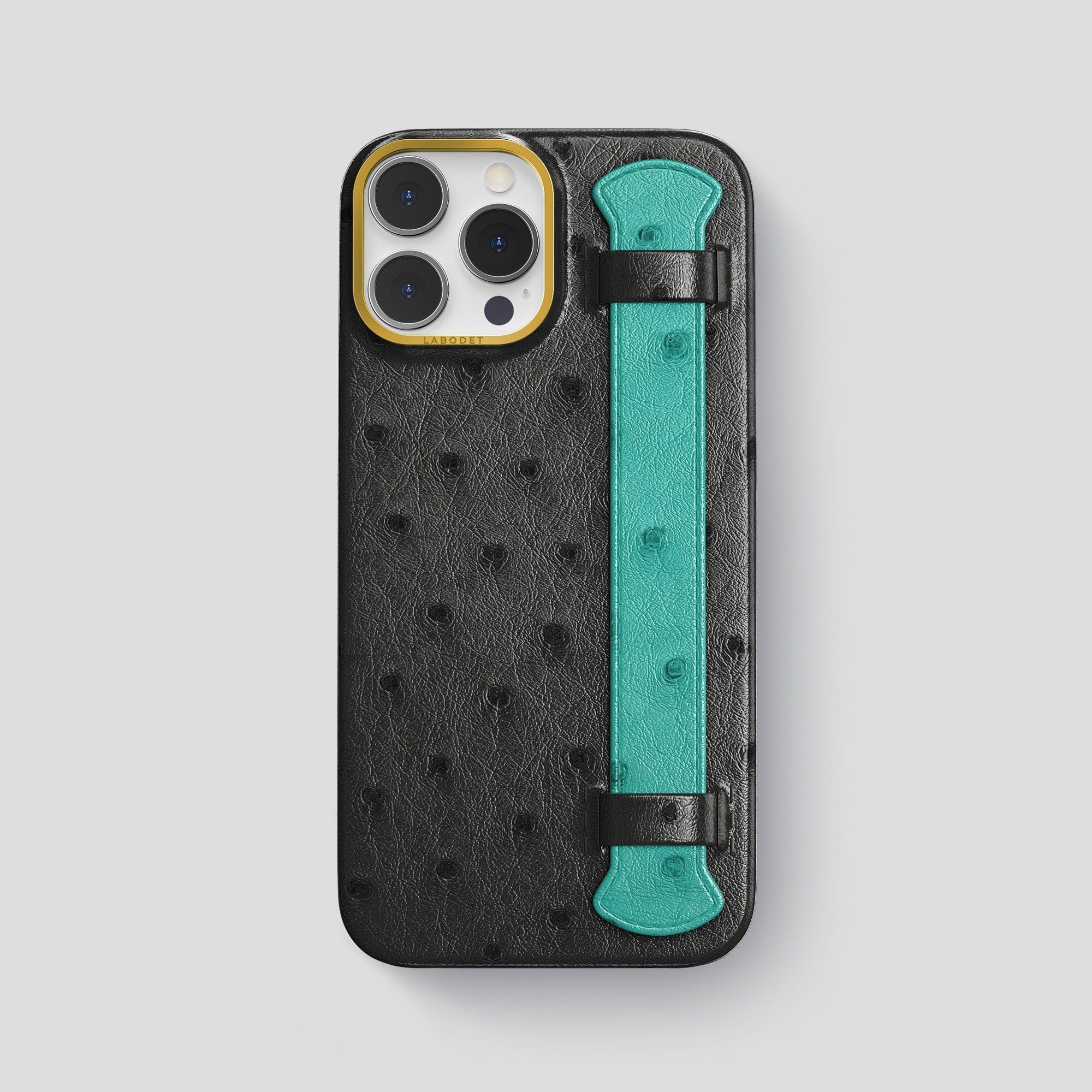 LABODET 本革 オーストリッチ スマホケース　iPhone 14 pro strap-colore-iphone-15-pro-max