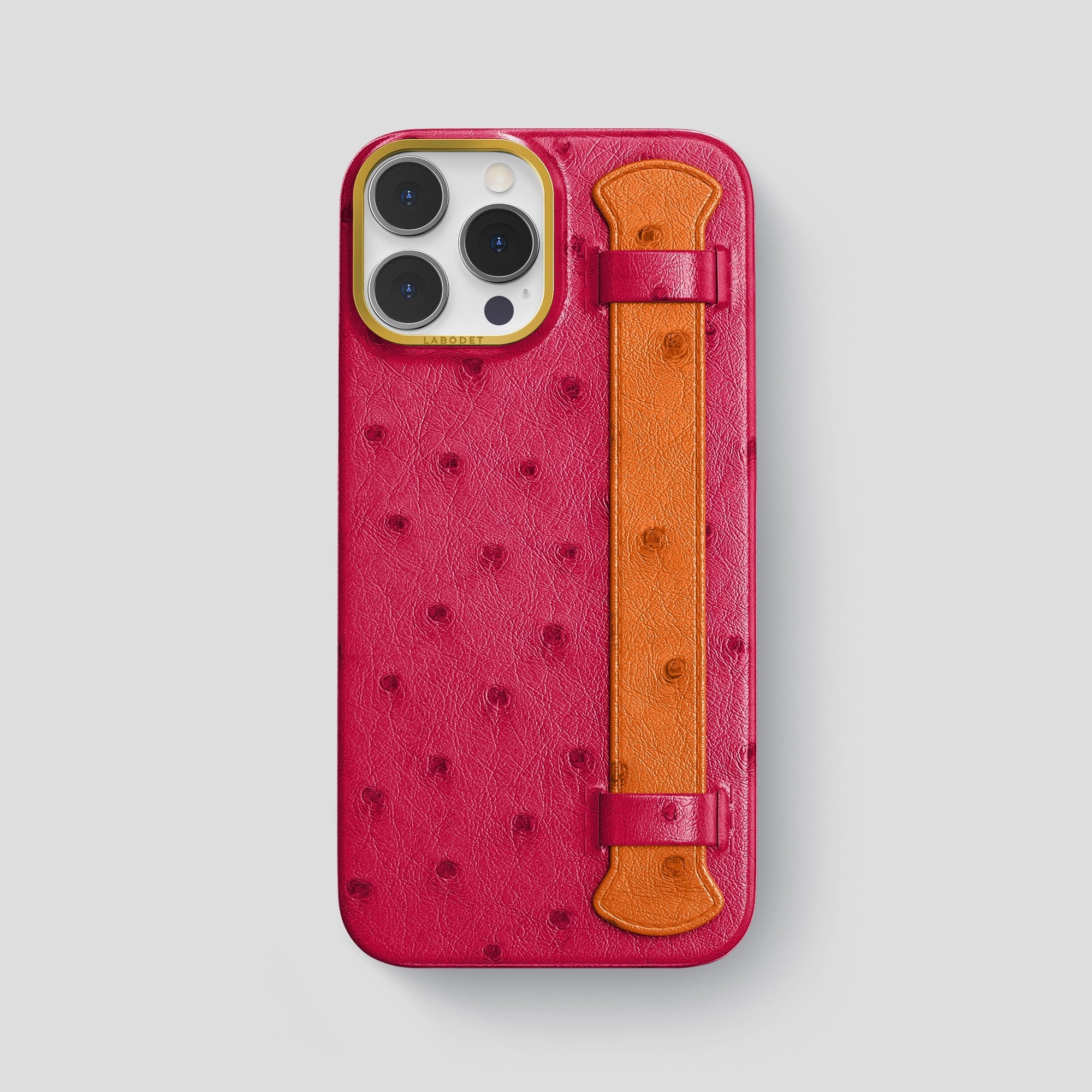 Handle Case Coloré For iPhone 14 Pro Max In Ostrich – Labodet