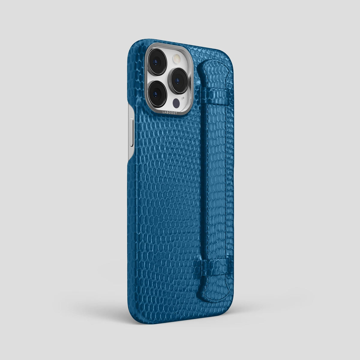 Blue iPhone 14 Pro Max Strap Case with Steel Metal -2 | Blue-Steel