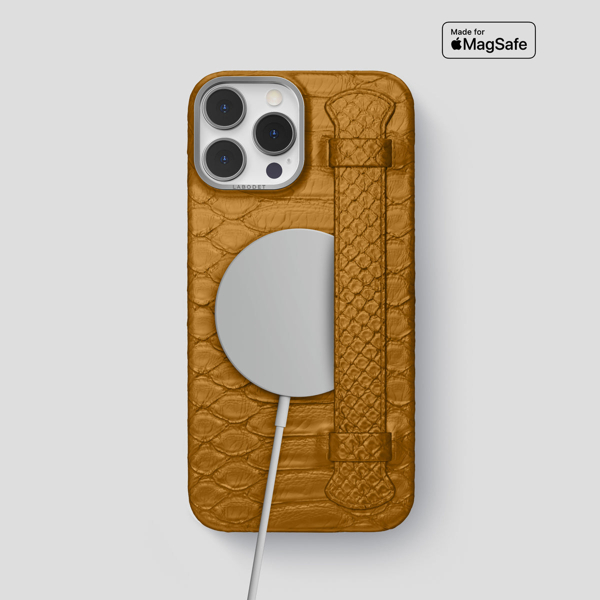 Honey iPhone 15 Pro Max Handle Case Python with Steel Metal -5 | Honey-Steel