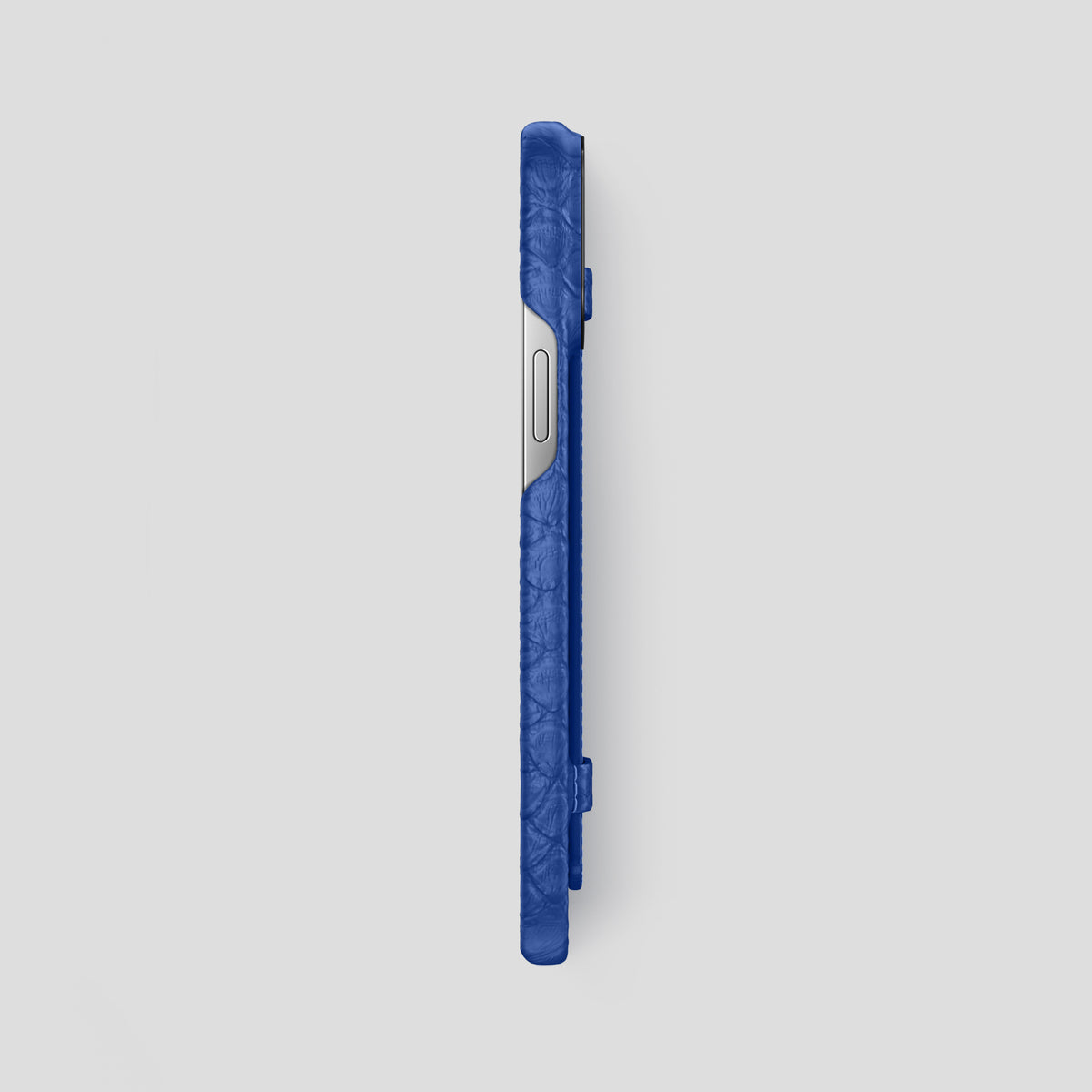 Royal Blue iPhone 15 Pro Max Handle Case Python with Black Metal -3 | Royal-Blue-Black