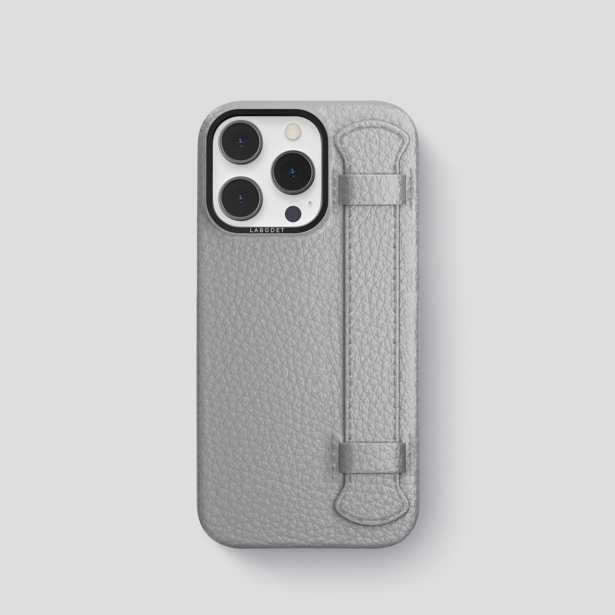 Nuage iPhone 15 Pro Strap Case Calf with Black Metal -1 | Nuage-Black