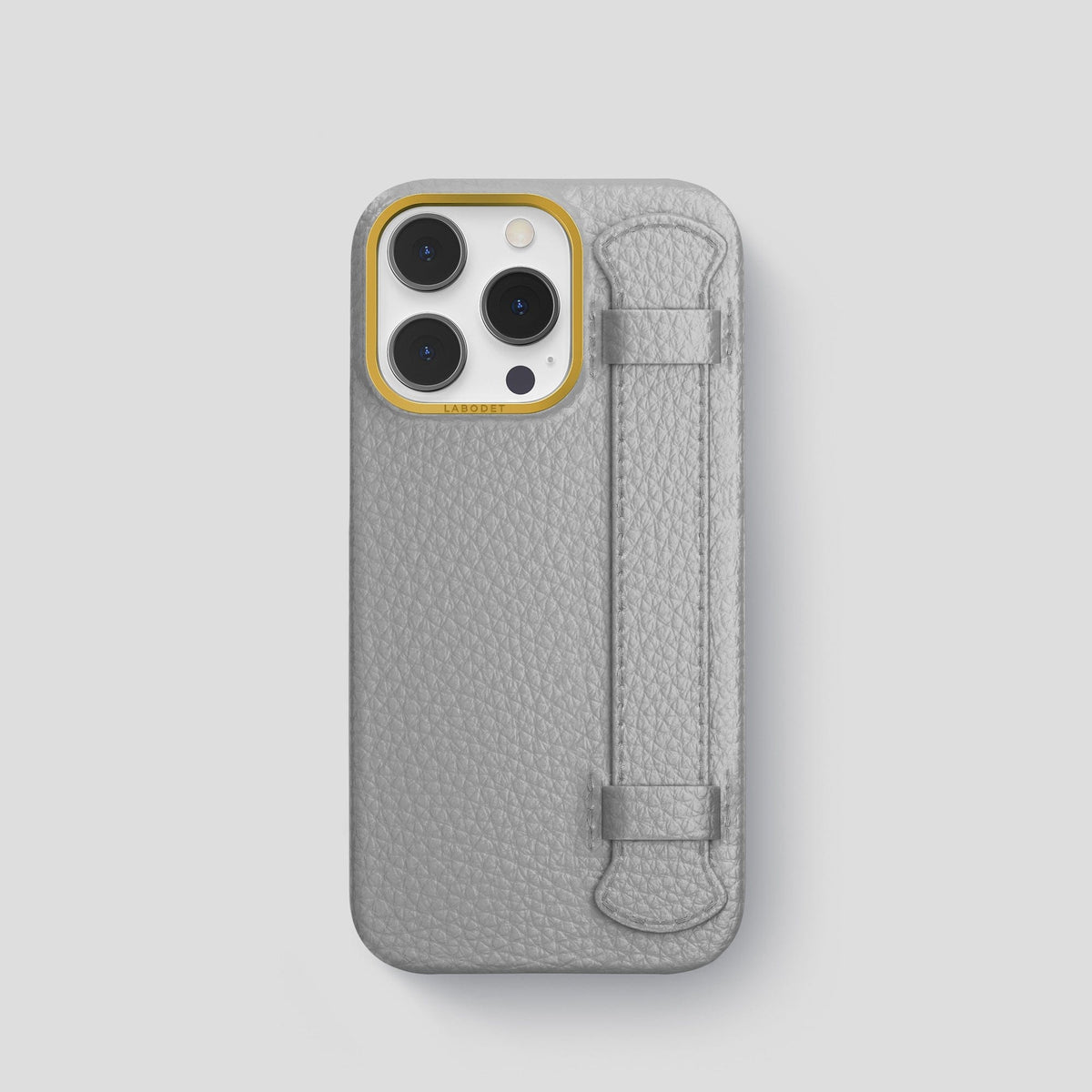 Nuage iPhone 15 Pro Strap Case Calf with Gold Metal -1 | Nuage-Gold