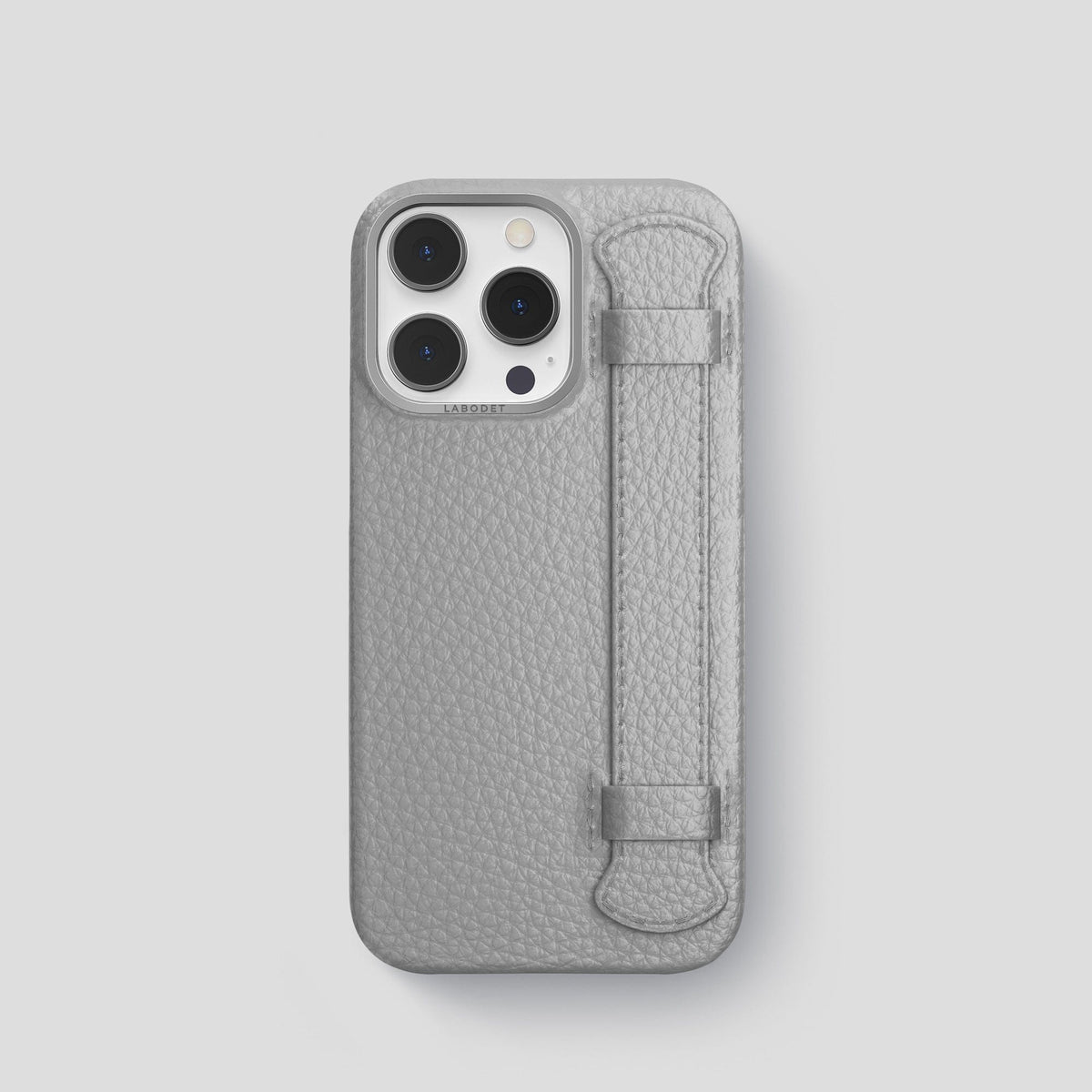Nuage iPhone 15 Pro Strap Case Calf with Steel Metal -1 | Nuage-Steel