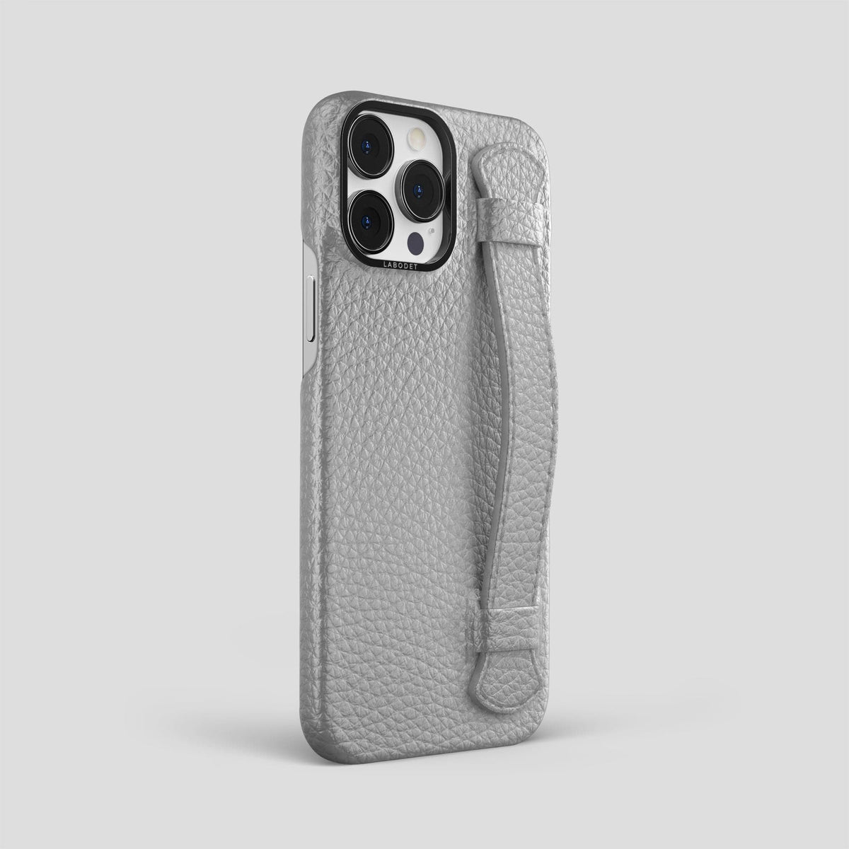 Nuage iPhone 15 Pro Max Strap Case Calf with Black Metal -2 | Nuage-Black