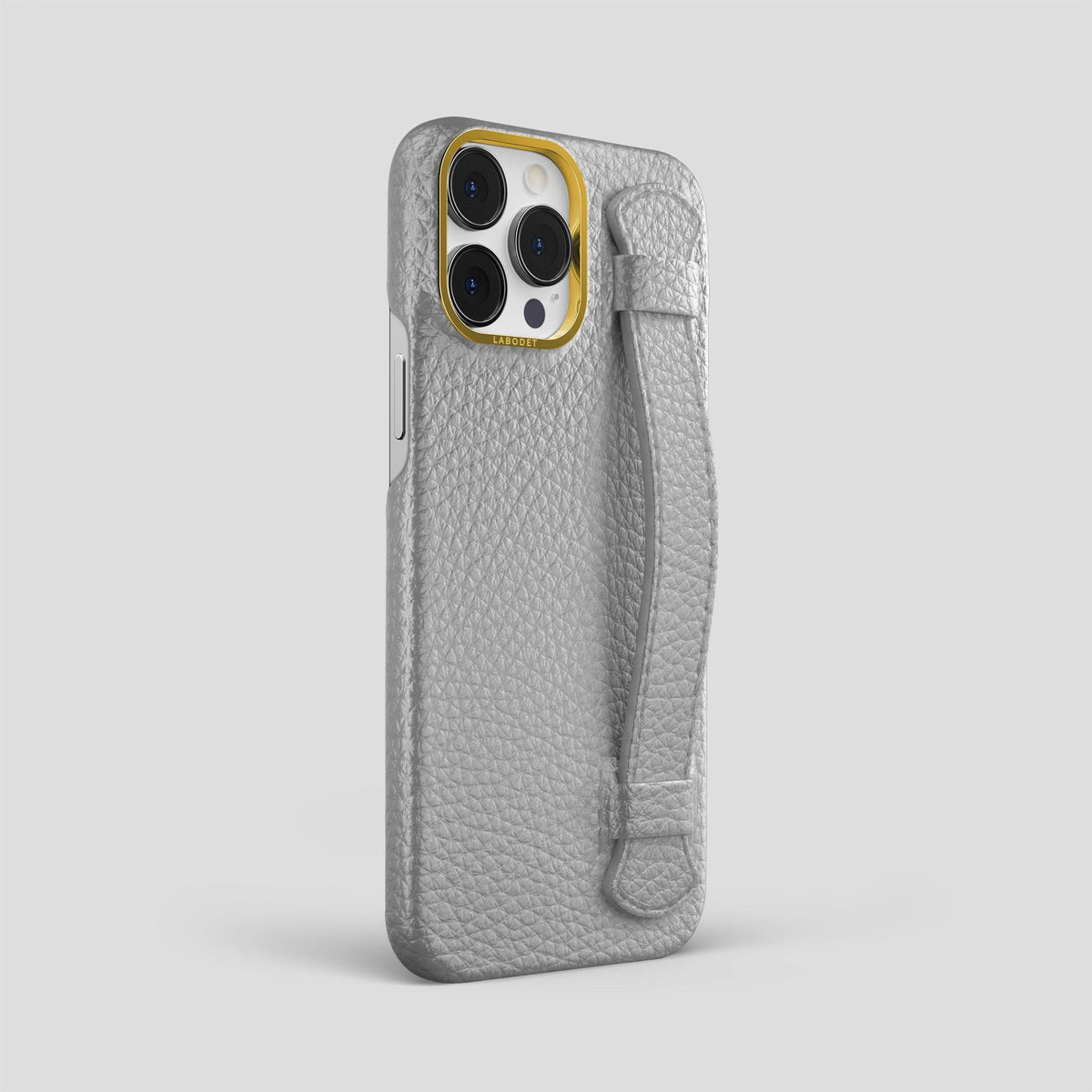 Nuage iPhone 15 Pro Max Strap Case Calf with Gold Metal -2 | Nuage-Gold