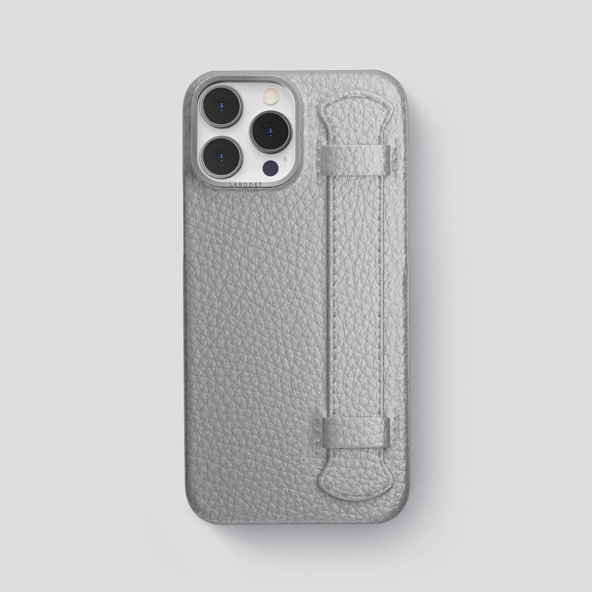 Nuage iPhone 15 Pro Max Strap Case Calf with Steel Metal -1 | Nuage-Steel
