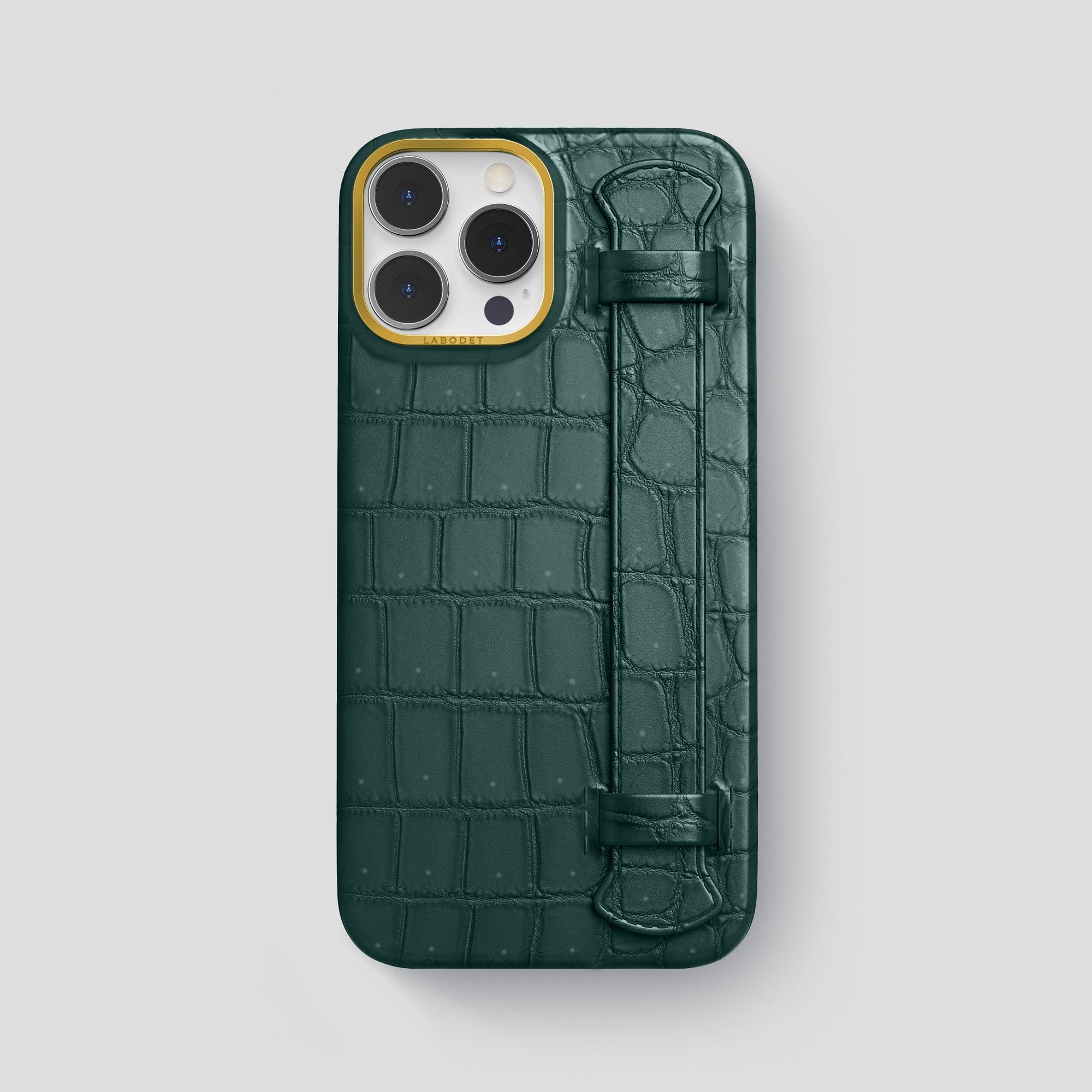 Handle Case For iPhone 15 Pro Max In Porosus Crocodile · Labodet
