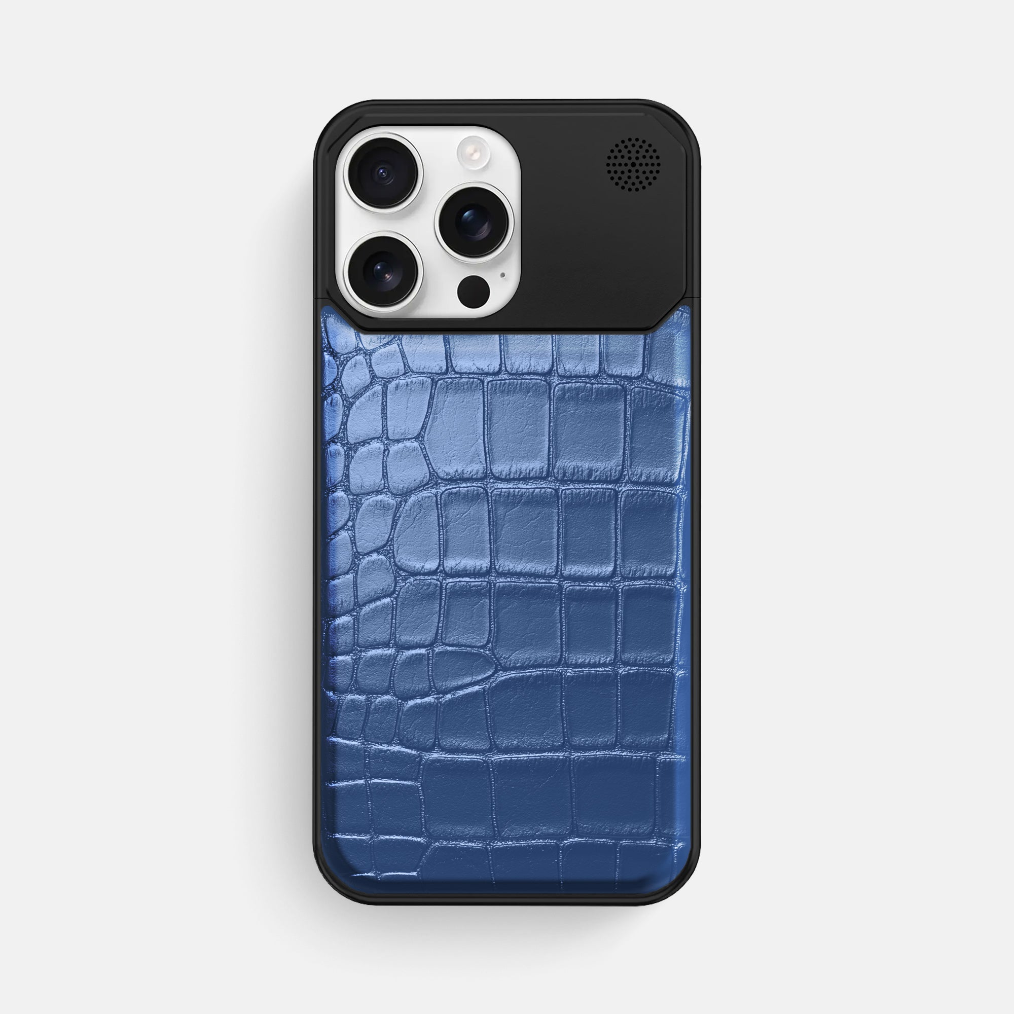 Metal Case For iPhone 16 Pro Max In Metallic Alligator · Labodet