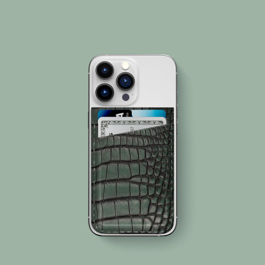 MagSafe Wallet 1/1 Titanium For iPhone 15 Pro In Alligator