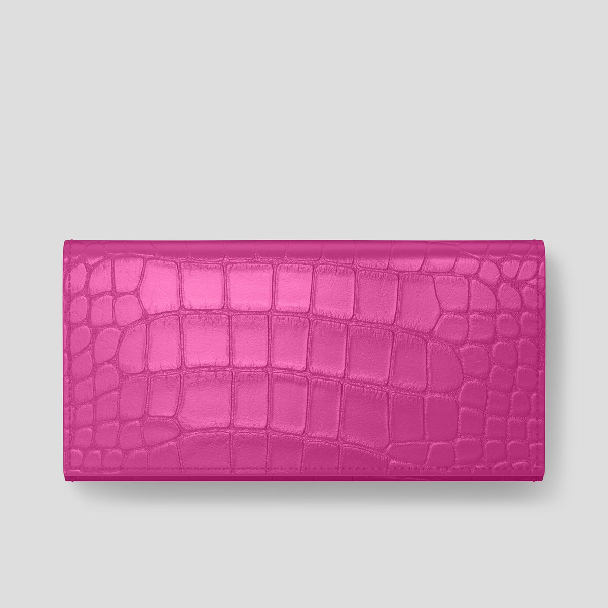 Fuchsia iPhone 15 Pro Wallet Alligator -3 | Fuchsia