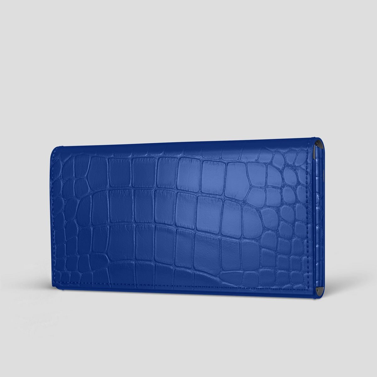 Royal Blue iPhone 15 Pro Wallet Alligator -1 | Royal-Blue