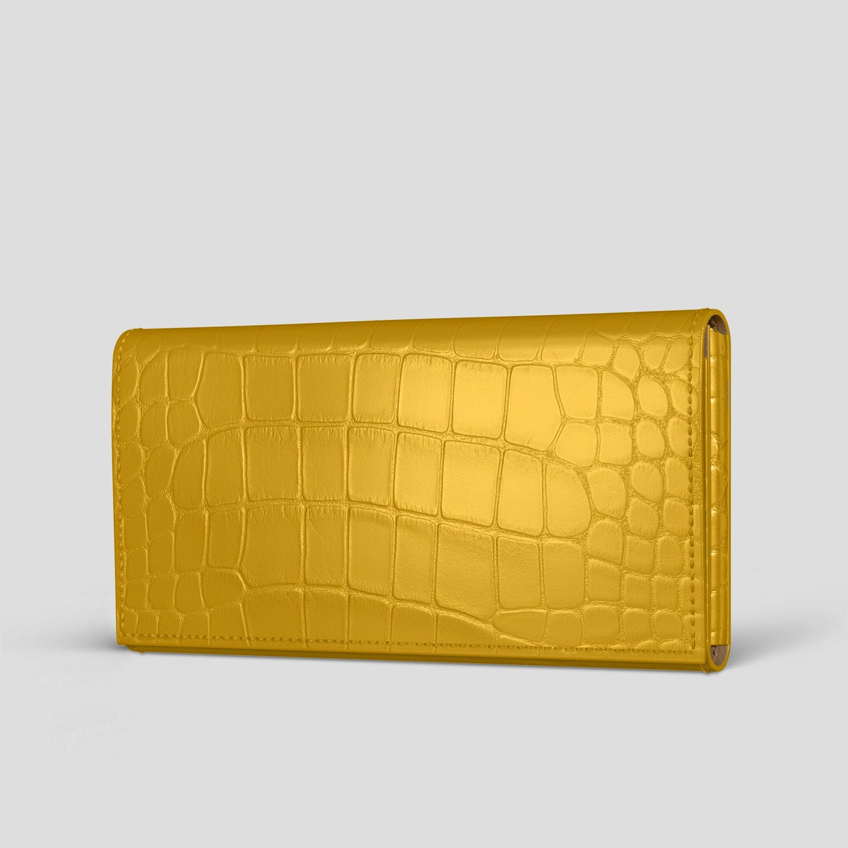 Yellow iPhone 15 Pro Wallet Alligator -1 | Yellow