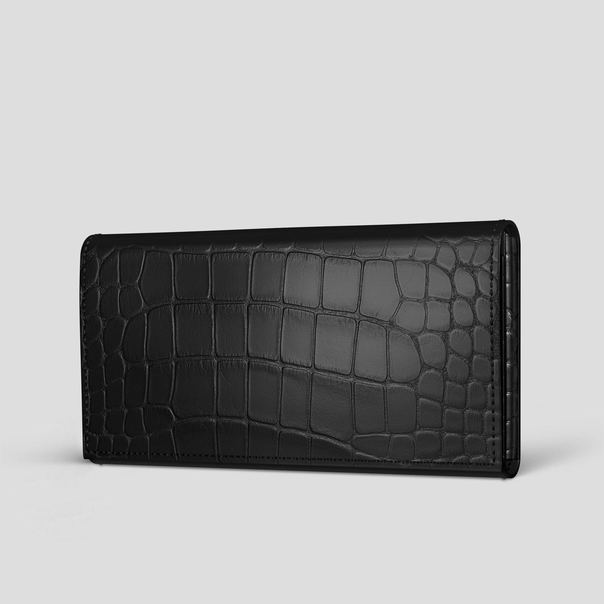 Black iPhone 15 Pro Max Wallet Alligator -1 | Black