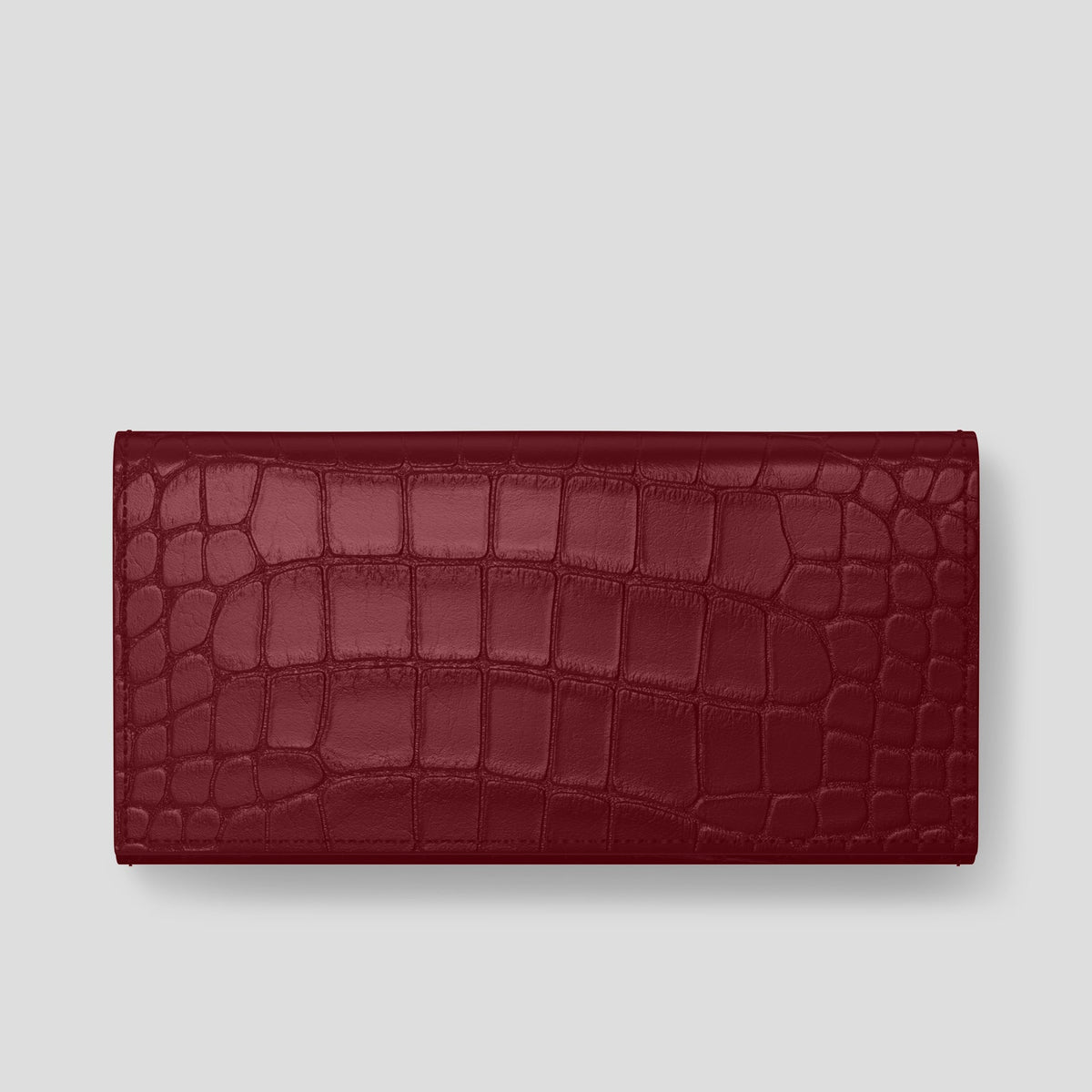 Burgundy iPhone 15 Pro Max Wallet Alligator -3 | Burgundy