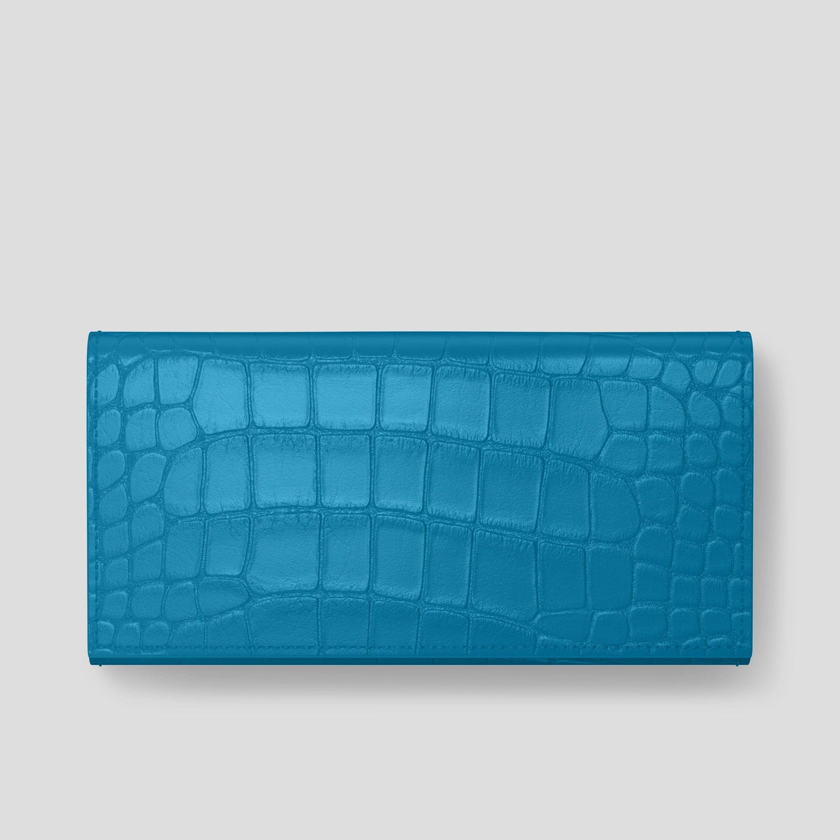 Curaçao-Blue iPhone 15 Pro Max Wallet Alligator -3 | Curaçao-Blue