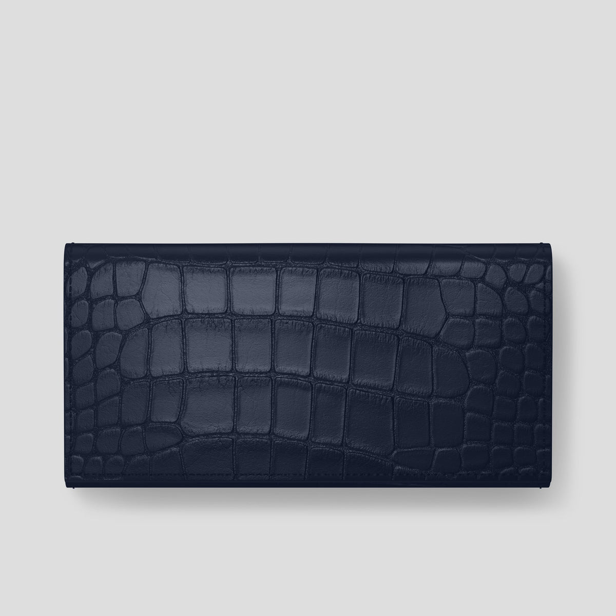 Navy Blue iPhone 15 Pro Max Wallet Alligator -3 | Navy-Blue