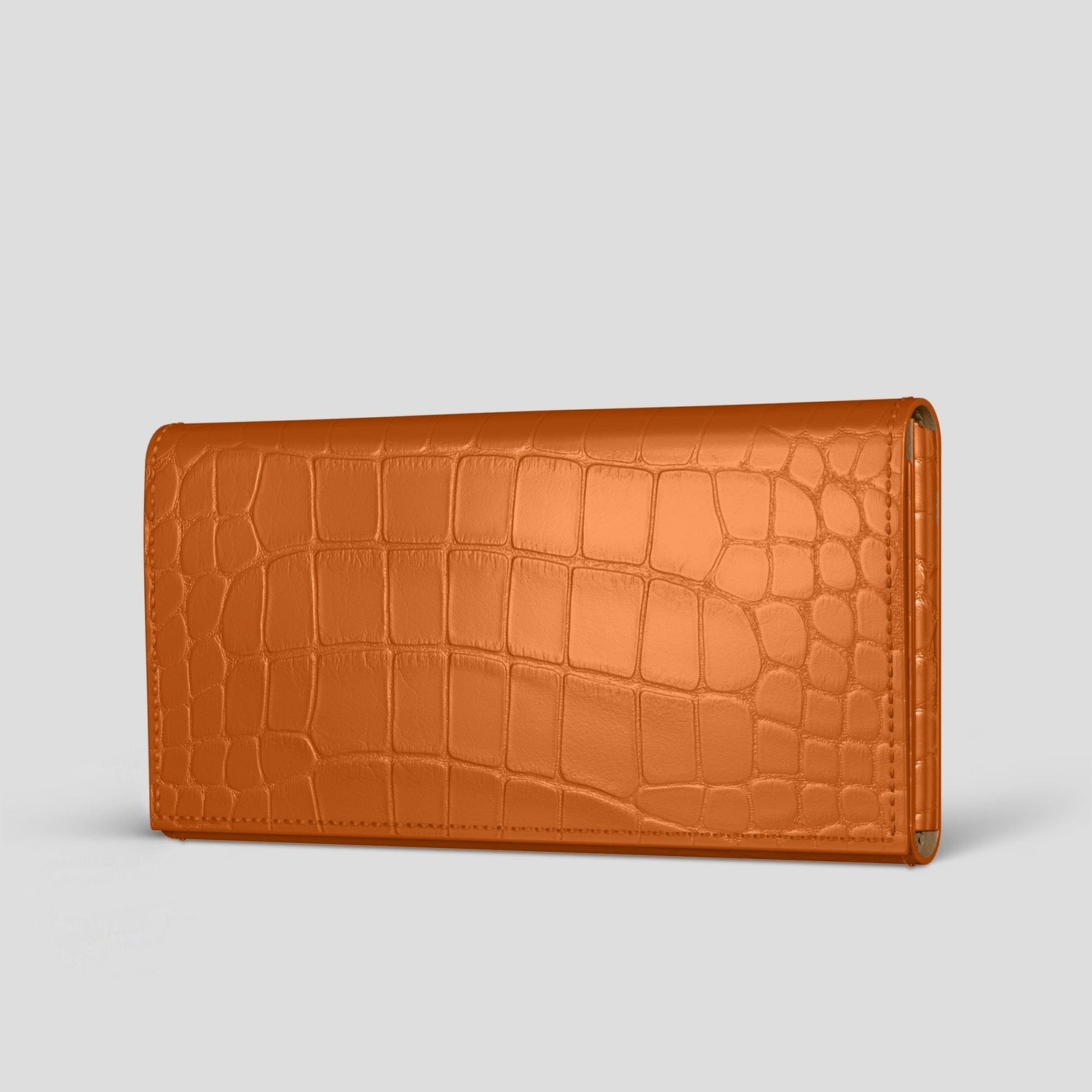 Orange iPhone 15 Pro Max Wallet Alligator -1 | Orange