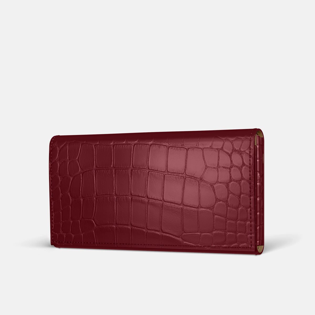 Burgundy iPhone 16 Pro Wallet Alligator -1 | Burgundy