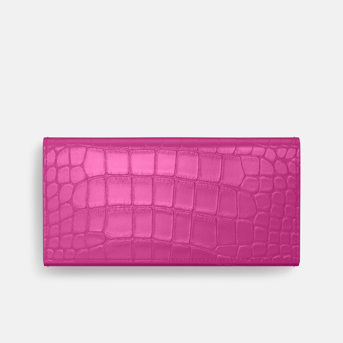 Fuchsia iPhone 16 Pro Wallet Alligator -3 | Fuchsia