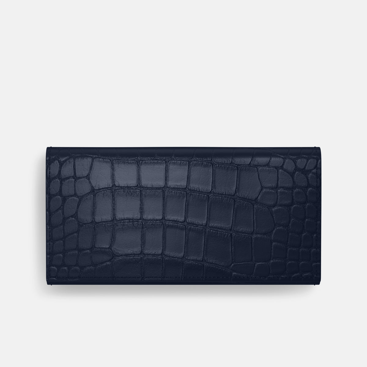 Navy Blue iPhone 16 Pro Wallet Alligator -3 | Navy-Blue