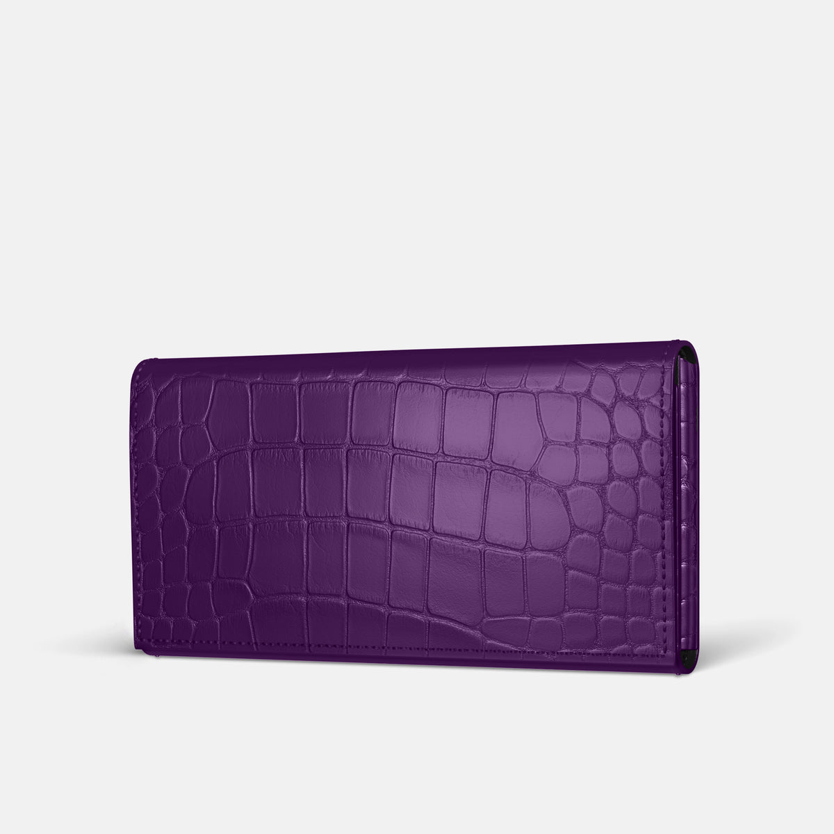 Purple iPhone 16 Pro Wallet Alligator -1 | Purple