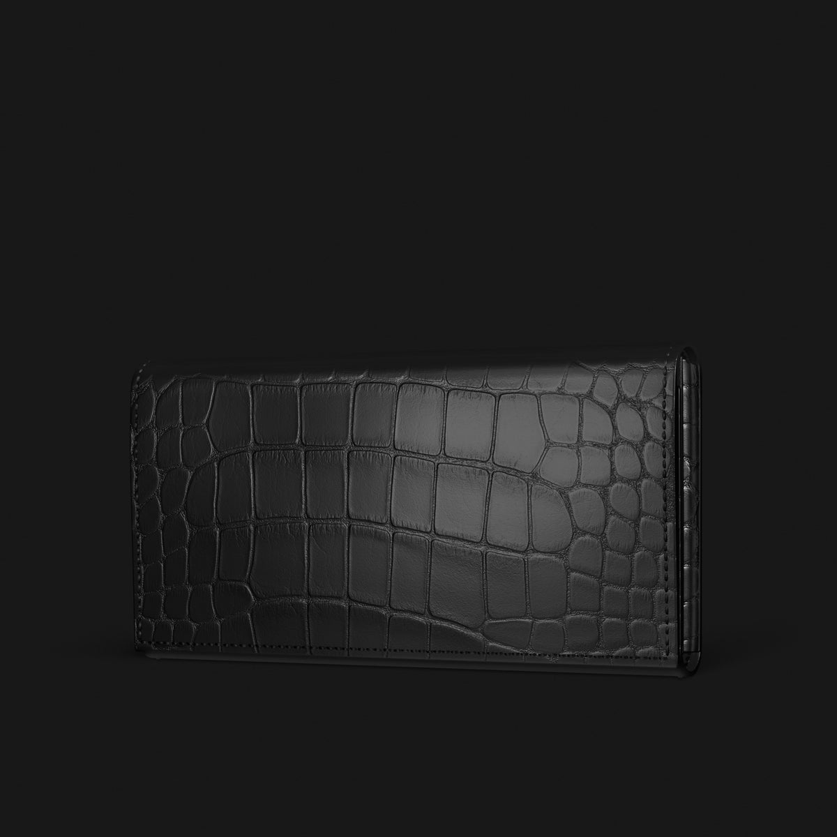 Edition-Black iPhone 16 Pro Max Wallet Case In Alligator -1 | Edition-Black