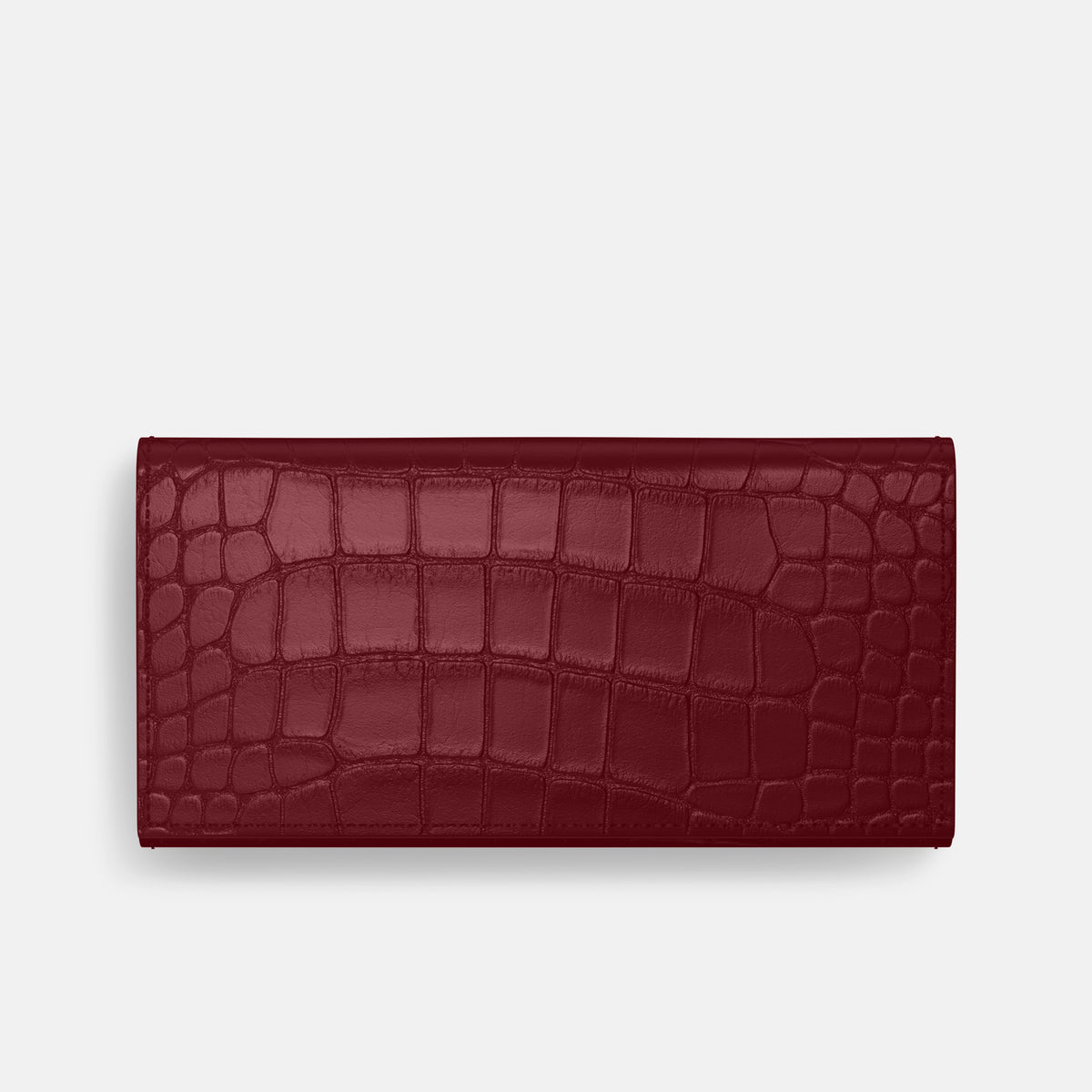 Burgundy iPhone 16 Pro Max Wallet Alligator -3 | Burgundy