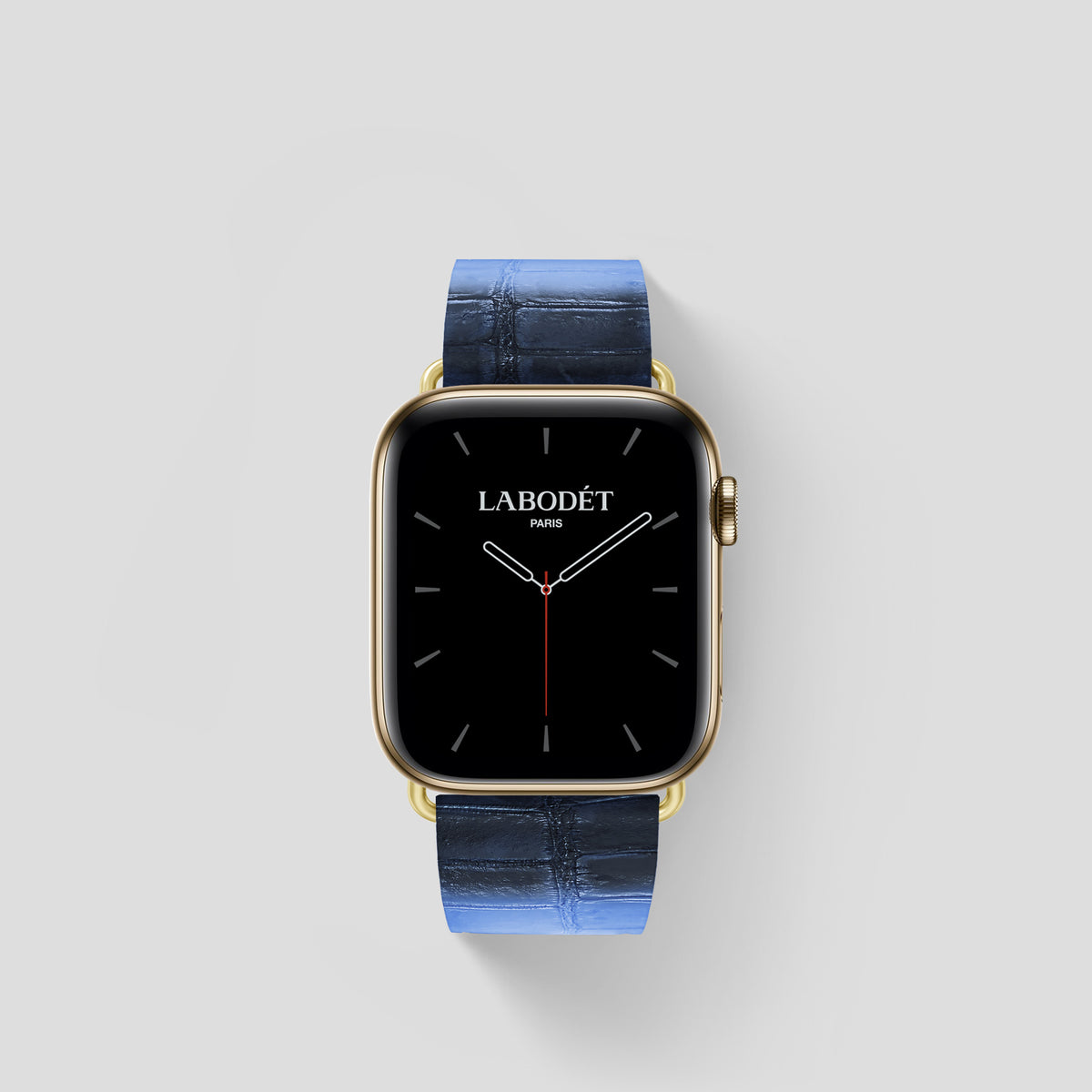 Lavender Apple Watch 42mm Strap Himalayan Crocodile with Gold Metal -1 | Lavender-Gold