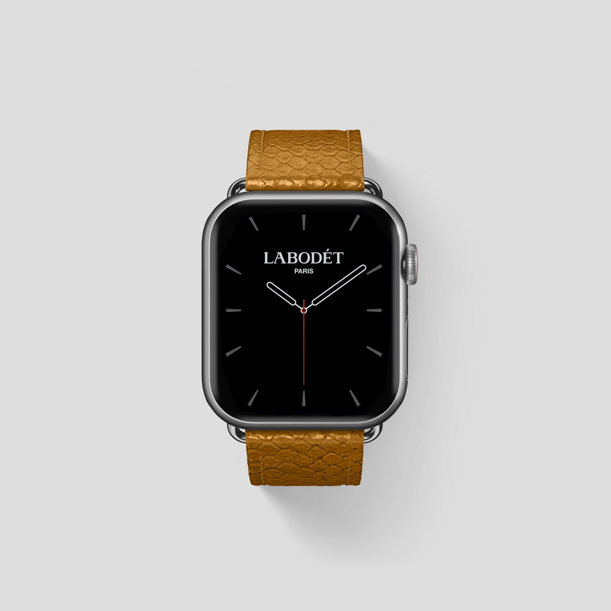 Honey Apple Watch 42mm Classic Strap In Python with Steel Metal -1 | Honey-Steel