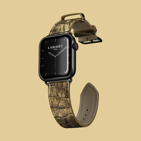 Apple Watch 45mm Classic Strap 1/1 Old Gold Alligator