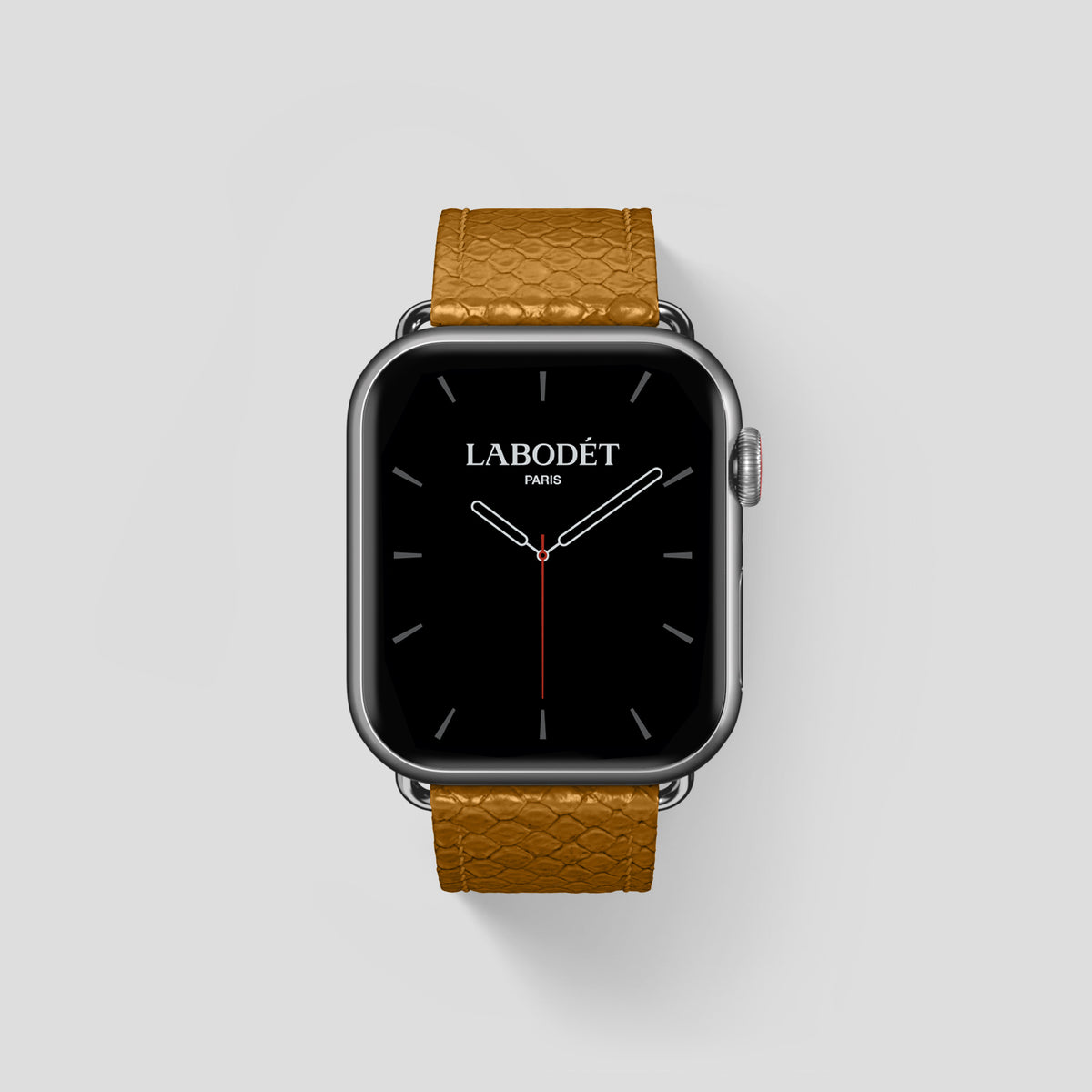 Honey Apple Watch 46mm Classic Strap In Python with Steel Metal -1 | Honey-Steel