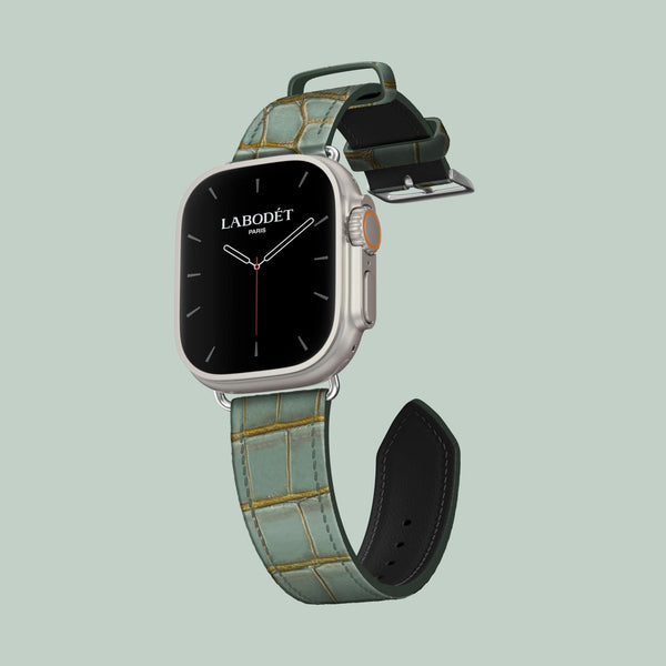 Classic Strap Bayou Green For Apple Watch Ultra 49mm In Alligator