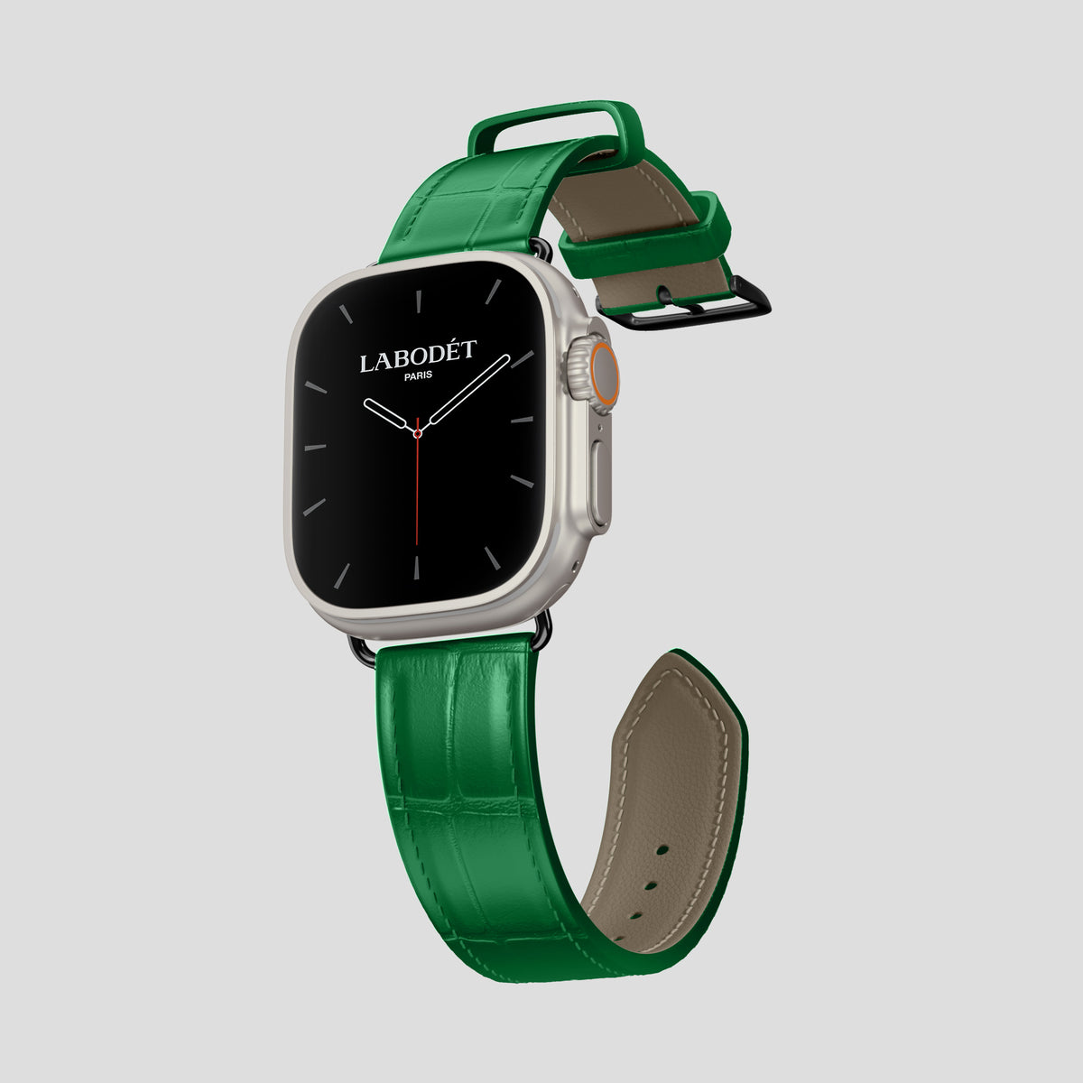 Forest-Green Classic Strap Ultra In Alligator with Black Metal -3 | Forest-Green-Black