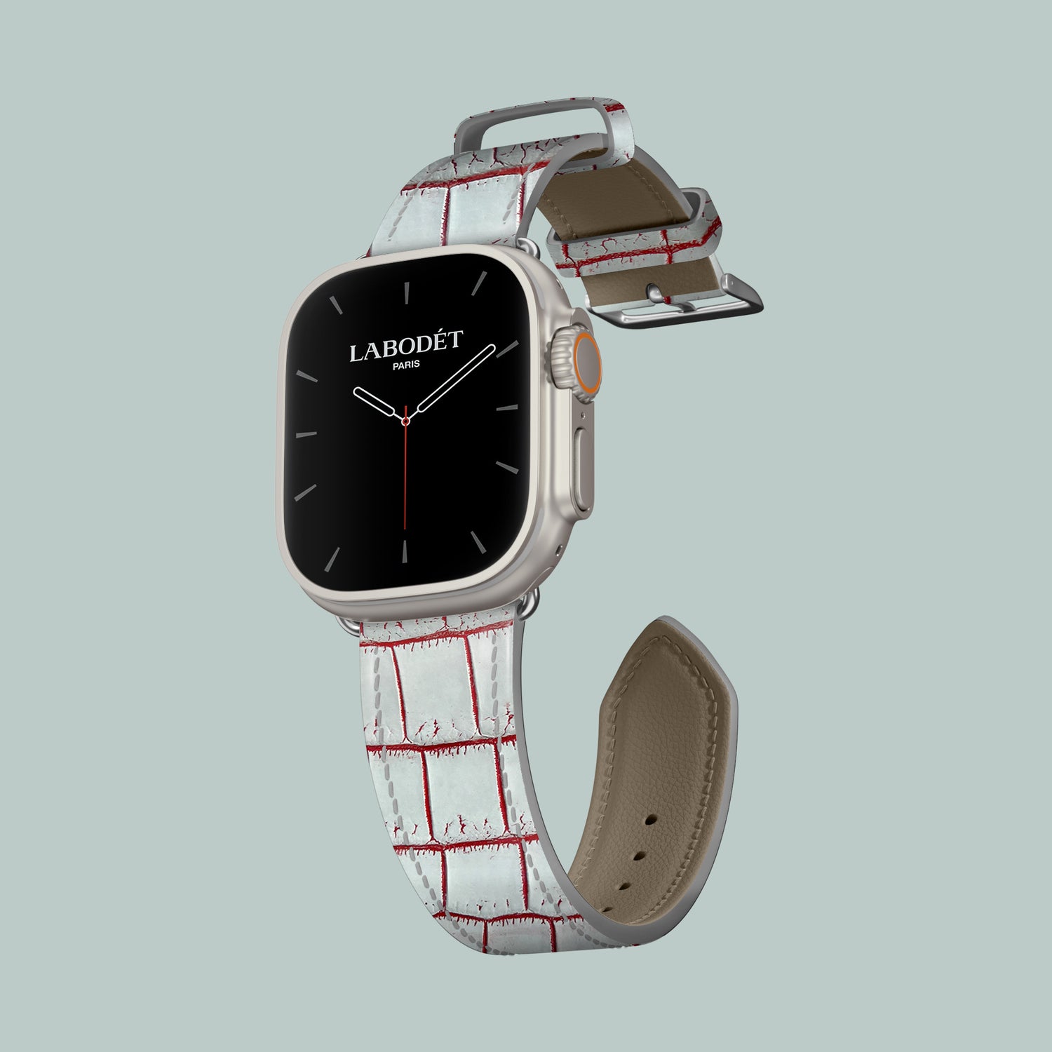 Icy Apple Watch Strap Classic 49mm Alligator with Steel Metal -1 | Icy-Steel