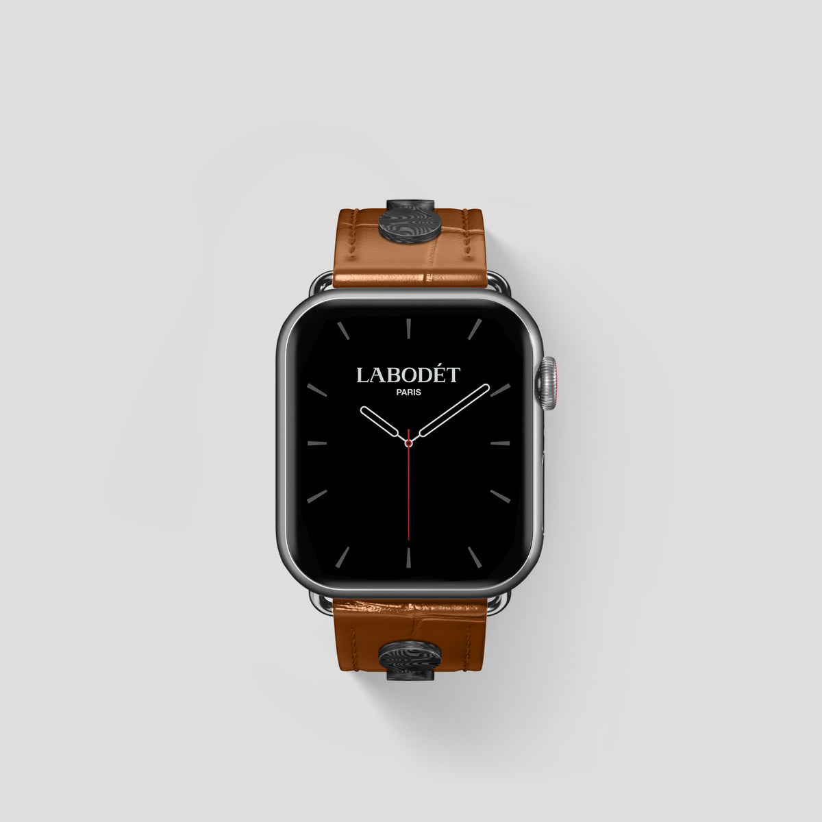 Honey Classic Strap For Apple Watch 42mm In Alligator with Steel Metal -2 | Honey-Steel