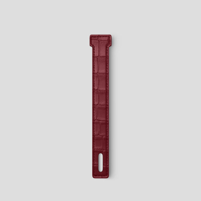 Burgundy iPhone 14 Additional Strap Alligator -2 | Burgundy