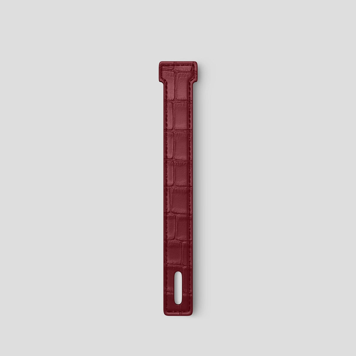 Burgundy iPhone 14 Additional Strap Alligator -2 | Burgundy