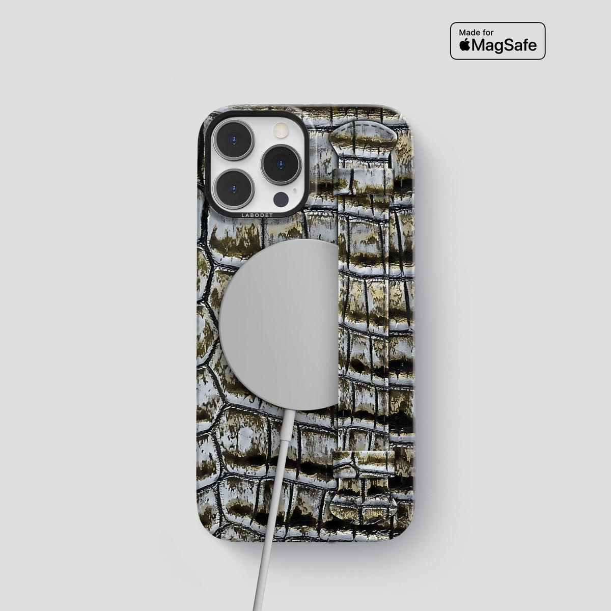 Antique-Bronze iPhone 13 Pro Himalaya Strap Case with Black Metal -5 | Antique-Bronze-Black