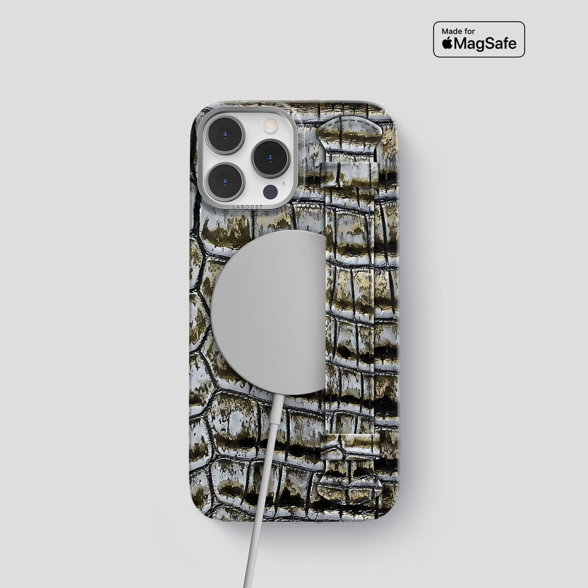 Antique-Bronze iPhone 13 Pro Himalaya Strap Case with Steel Metal -5 | Antique-Bronze-Steel