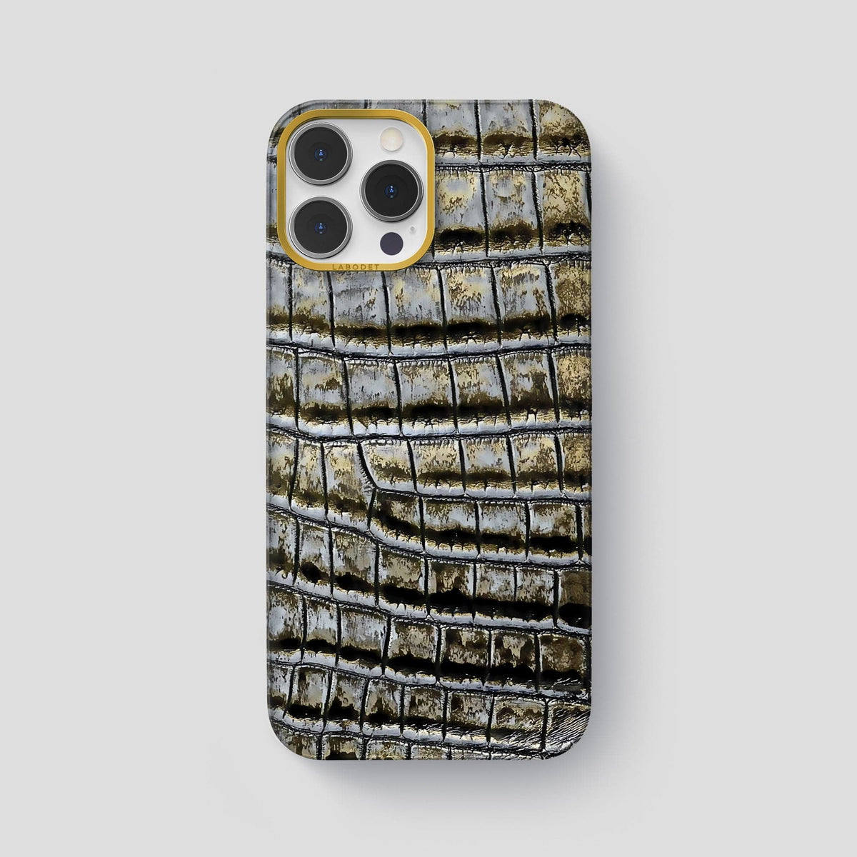 Antique-Bronze iPhone 13 Pro Max Himalaya Classic Case with Gold Metal -1 | Antique-Bronze-Gold