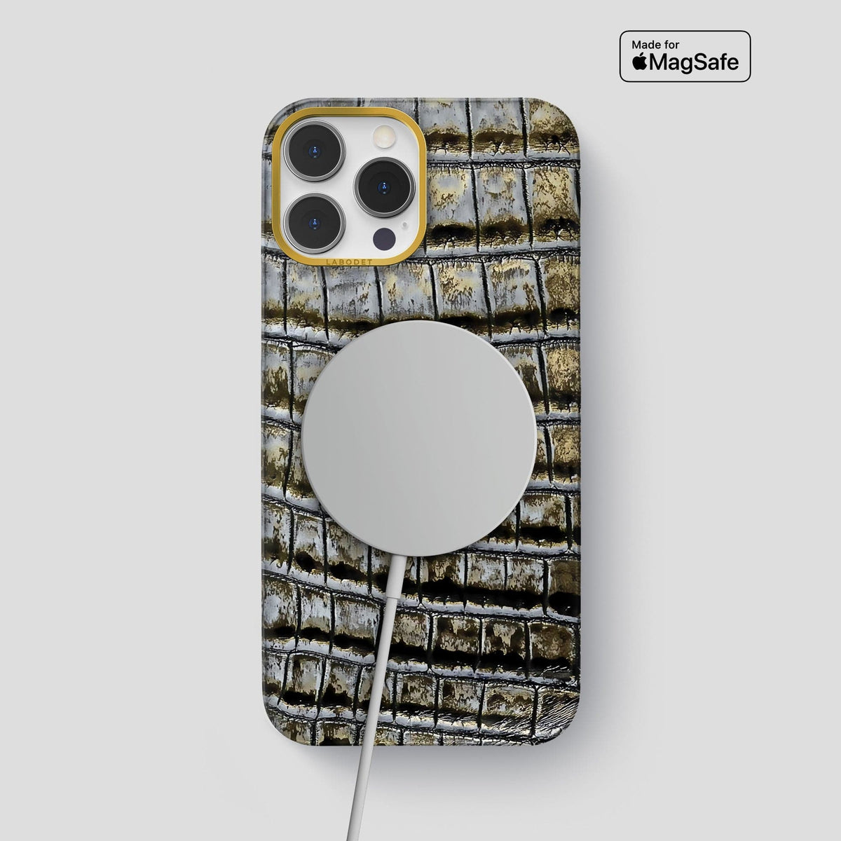Antique-Bronze iPhone 13 Pro Max Himalaya Classic Case with Gold Metal -4 | Antique-Bronze-Gold